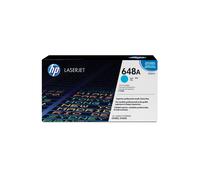 Toner HP LaserJet 648A (CE261A) Cyan Original - Rendement standard 11000 pages - Technologie d'impression laser - 390x164x214mm - 1.3kg
