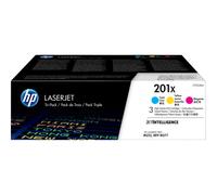 HP 201X 3-pack High Yield Cyan/Magenta/Yellow Original LaserJet Toner Cartridges toner cartridge