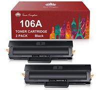 Toner Kingdom 106A Cartouches de Toner de Remplacement pour HP 106A W1106A Compatible pour HP Laser 107a 107r 107w MFP 135a MFP 135w MFP 135r MFP 137fnw MFP 135wg MFP 137fwg (Noir, 2-Pack)