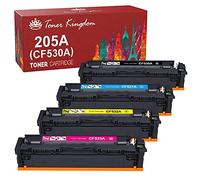 Toner Kingdom 205A Compatible Cartouche de Toner pour 205A 205 CF530A CF531A CF532A CF533A pour Color Laserjet Pro MFP M181fw M181 MFP M180n M180nw M180n Laserjet Pro M154a M154nw M154