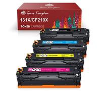 Toner Kingdom Cartouche de Toner Compatible pour HP 131X CF210X CF210A 131A pour HP Laserjet Pro 200 Color M251n M251nw M276nw, 128A CF320A CM1415FNW CP1525N, 125A CB540A CP1515n CP1215