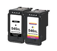 Toner Kingdom Compatible PG-545XL CL-546XL Remplacement pour Cartouches d'encre Canon 545 546 XL pour Canon Pixma TS3350 MG2950 MG2550 TS3150 TS3450 TR4550 TR4650 MX495 MG2555S (1 Noir, 1 Tricolore)