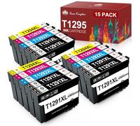 Toner Kingdom Compatible pour T1295 Multipack pour Epson T1291-4 Cartouche