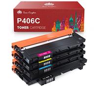 Toner Kingdom Toner de rechange compatible avec Samsung CLT-406S CLT-P406C CLT-K406S pour Samsung Xpress SL C410W C460FW C460W C463W CLP-360 360N CLP-365 365W CLX-3300 CLX-3305 CLX-3305W