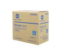 Konica Minolta A0X5455 TNP-51 C Cartouche Toner Cyan 5.000 Pages Pour Bizhub C 3