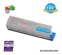 Toner Laser Compatible - OKI - C823/C833/C843 - Cyan - Livraison Gratuite - Garantie 2 ans