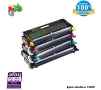 Toner Laser - Epson - C3800 - Pack de 4 - Multi-couleurs - Compatible générique