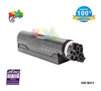Toner Laser Noir - OKI - 44574702 - 3000 Pages - Compatible B411 B431DN MB461 - Certifié ISO 19752