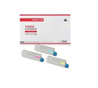 TONER MC853/MC873/MC883 45862839/45862816 45862838/45862815 45862837/45862814 Multi-couleurs x 3 Compatible pour OKI- MC 853dn, MC 853dnct, MC