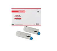 TONER MC853/MC873/MC883 45862840/45862818 Noir x 2 Compatible pour OKI- MC 853dn, MC 853dnct, MC 853dnv, MC 873dn, MC 873dnc, MC 873dnct, MC 873dnv,
