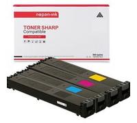 TONER MX-61GTBA MX-61GTBA (X2) + MX-61GTCA + MX-61GTMA + MX-61GTYA Noir (x2) + Cyan + Magenta + Yellow x 5 Compatible pour SHARP- Sarp MX-2630 N