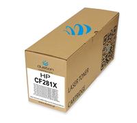 Toner noir compatible avec HP LaserJet Enterprise M605 M606 M - CF281X, 81X
