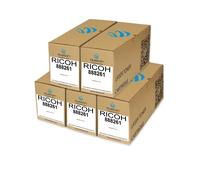 Toner noir compatible avec Ricoh Aficio 1515 - 5x 888261, 842024, TYPE1270