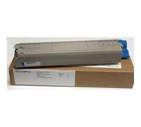 Toner OKI 44844615 pour C822n C822dn C822 822 - Cyan - 7.300 Pages - Régénéré Made in Italy