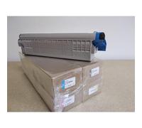 Toner OKI 45862818, 14, 15, 16 pour MC873 MC 873 MC883 dn DNC dnx - Noir, Jaune, Magenta, Cyan - 10.000 Pages - Régénéré Made in Italy
