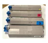 Toner OKI 46490608 pour C532 C542 MC563 MC573 532 542 573 563 - Kit 4 Couleurs - Durée 6 000 Pages - Régénéré - Fabriqué en Italie