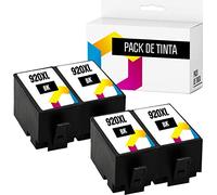 TONER PACK Lot de 4 Cartouches d'encre pour HP 920XL, remplacements compatibles 920 XL pour HP Officejet 6000 6500 6500A 7000 7500A (4 Noires)