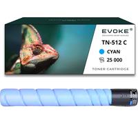 Toner pour Konica Minolta A33K452 / TN512C-TN512C A33K452 / TN512C bleu (cyan) | Remplacement pour C554 C454