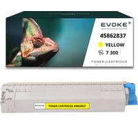 Toner pour OKI 45-853Y 45862837 Jaune (yellow) | Remplacement pour MC853 MC853dn MC873 MC873dn MC883