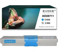 Toner pour OKI 46-C332XC 46508711 Bleu (cyan) | Remplacement pour C 332 DN 332 DNw MC 332dn 363 DN 363 DNW MC 363 N