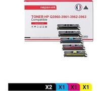 TONER Q3960A 9700A (x2) + Q3961A 9701A + Q3963A 9703A + Q3962A 9702A Q3960A 9700A (x2) + Q3961A 9701A + Noir x2 + Cyan + Magenta + Jaune x 5