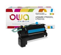 Toner remanufacturé OWA - haute capacité - Cyan - pour LEXMARK C792X2CG, C792X1CG