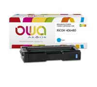Toner remanufacturé OWA - haute capacité - Cyan - pour RICOH 406480