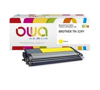 Toner remanufacturé OWA - haute capacité - Jaune - pour BROTHER TN-348Y, TN-369Y, TN-329Y