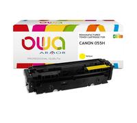 Toner remanufacturé OWA - haute capacité - Jaune - pour CANON 055 H, T09 Y
