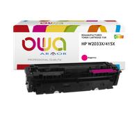 Toner remanufacturé OWA - haute capacité - Magenta - pour HP W2033X