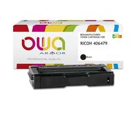 Toner remanufacturé OWA - haute capacité - Noir - pour RICOH 406479