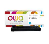 Toner remanufacturé OWA - standard - Cyan - pour HP W2011A