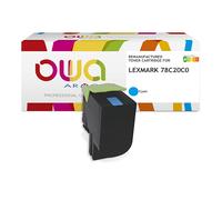 Toner remanufacturé OWA - standard - Cyan - pour LEXMARK 78C20C0