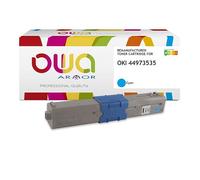 Toner remanufacturé OWA - standard - Cyan - pour OKI 44973535