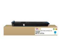 Toner remanufacturé OWA - standard - Cyan - pour SHARP MX-51GTCA, SHARP MX-51GTCA