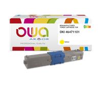 Toner remanufacturé OWA - standard - Jaune - pour OKI 46471101