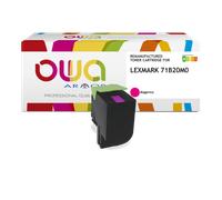 Toner remanufacturé OWA - standard - Magenta - pour LEXMARK 71B20M0