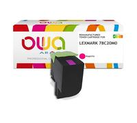 Toner remanufacturé OWA - standard - Magenta - pour LEXMARK 78C20M0