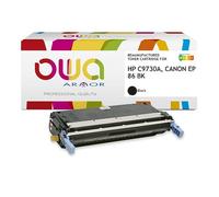 Toner remanufacturé OWA - standard - Noir - pour HP C9730A, CANON EP-86 BK