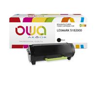 Toner remanufacturé OWA - standard - Noir - pour LEXMARK 51B2000