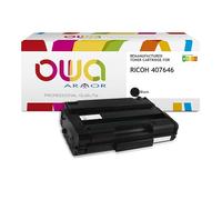 Toner remanufacturé OWA - standard - Noir - pour RICOH 407646