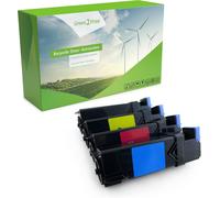 Toner Set,4 Cartouches 10500 Pages Toner Pour Dell 2150Cidn,2150Cdn,2155Cdn,2155Cn