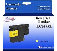 Toner T3AZUR LC527 XL Jaune 2000 pages compatible Brother MFC-J4350DW, MFC-J4550DW, MFC-J6760DW