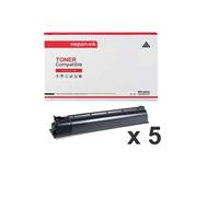 TONER T5070E 6AJ00000115 Noir x 5 Compatible pour TOSHIBA- E-Studio 257, 307 Series, 357, 457, 507, S 257, S 307, S 357, S 457, S 507