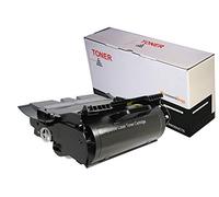 Toner T640 64016HE Noir RigeNeroto pour Lexmark T640, T640DN, T640DTN, T640N, T642, Capacité : 21 000 Pages