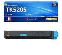 Toner TK-5205C TK5205C 1T02R5CNL0 compatible pour Kyocera 306 356 406 Cyan Haute capacité avec puce 12000 pages