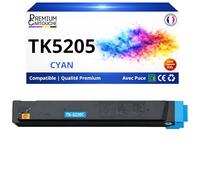 Toner TK-5205C TK5205C 1T02R5CNL0 Compatible pour Kyocera 306 356 406 Cyan Haute capacité avec Puce 12000 Pages
