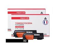 TONER TK100 TK100 Noir x 2 Compatible pour KYOCERA- Kyocera KM 1500 Kyocera KM 1815 Kyocera KM 1820 Olympia Omega D 1500 Olympia Omega D 1506