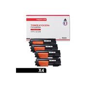 TONER TK100 TK100 Noir x 4 Compatible pour KYOCERA- Kyocera KM 1500 Kyocera KM 1815 Kyocera KM 1820 Olympia Omega D 1500 Olympia Omega D 1506