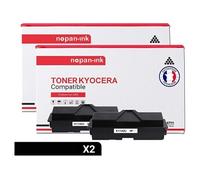TONER TK1100 TK1130 TK1140 TK1100 TK1130 TK1140 Noir x 2 Compatible pour KYOCERA- Kyocera FS-1110 Kyocera 1024MFP Kyocera 1124MFP Kyocera 1130MFP